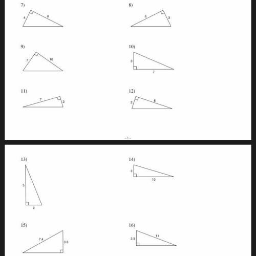 How to find the length of each triangle to the nearest tenth?