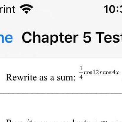Rewrite as a sum:1/4cos12xcos4x