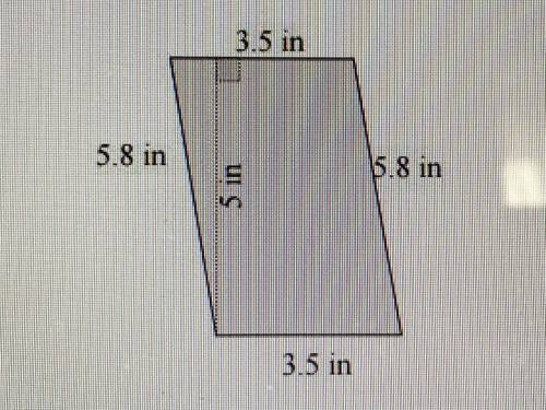 Find the area of the parallelogram shown below and type your result in the empty box shown below.