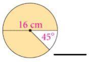 Find the area of the shaded sector of the circle below. *