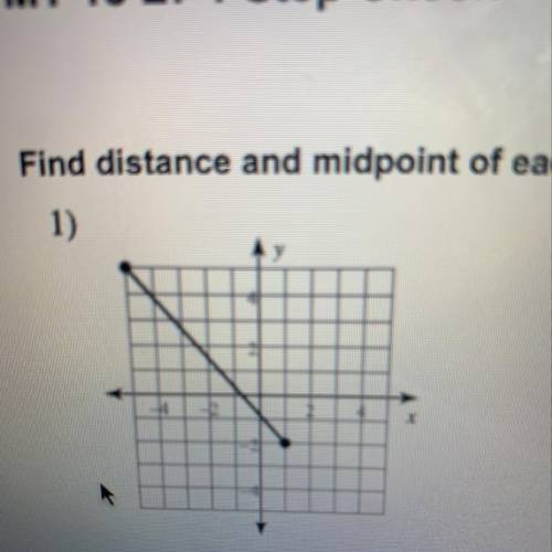Can someone help me with this? I need to find the distance and midpoint