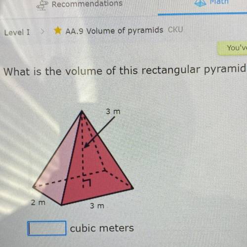 What is the volume of this rectangular pyramid? Please need helppp!!!