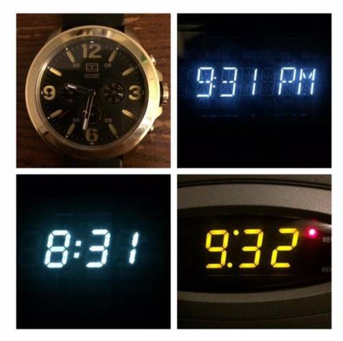 Explain why each clock doesn't belong