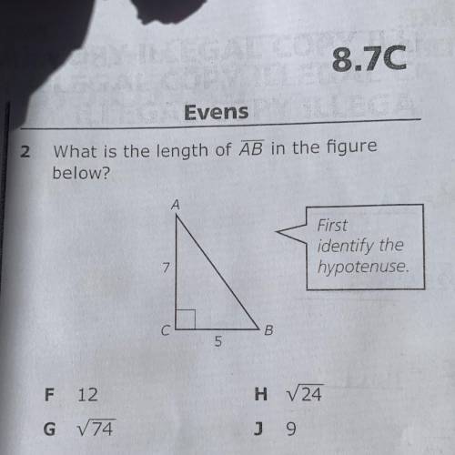 What is the length of AB in the figure below?
