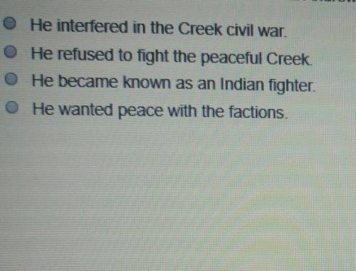 Which statment illustrstes General Andrew jacksons attitide towards the American indians?