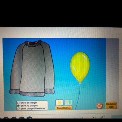 If I rub the balloon on the sweater, would it move towards the wall?