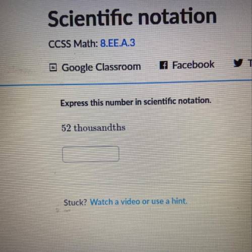 52 thousandths into scientific notation