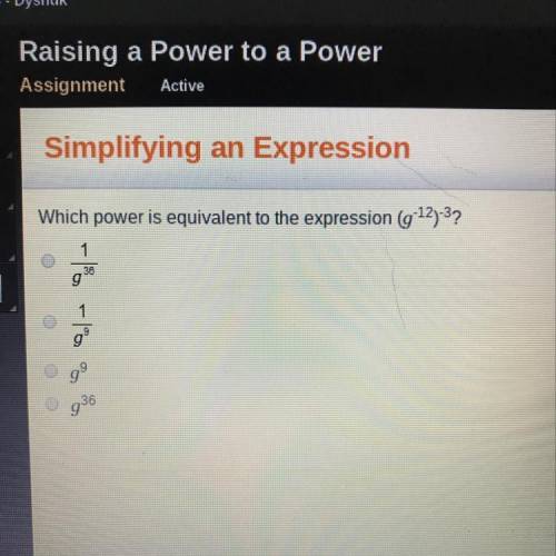 HELPPP PLEASE I don’t know this which power is equivalent???