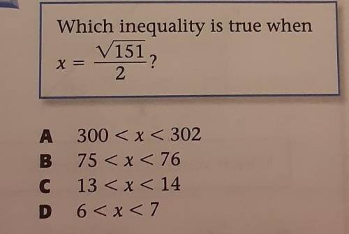 Which inequality is true when...
