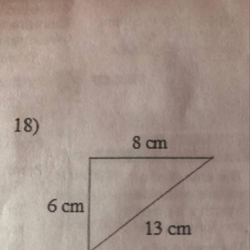 State if it’s a right triangle?