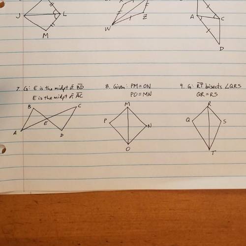 Are the triangles congruent? If so, give the congruence statement and the reason why they are congru