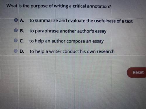 What is the purpose of writing a critical annotation ?