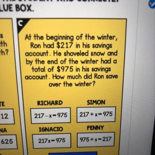 At the beginning of the winter Ron had $217 in his savings account he shoveled snow and by the end o