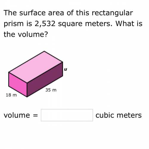 So i know to find volume it would be: 18 x 35 x u but i’m not sure what to do after that