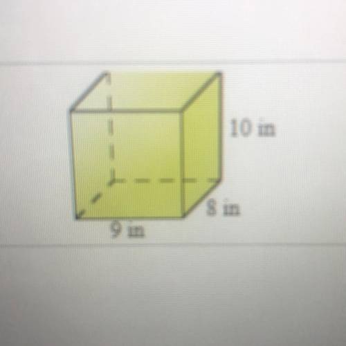 Find the surface area of the prism.  I will mark brainliest for correct answer and it’s worth 15 poi