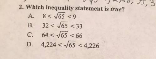 Which inequality statement is TRUE?