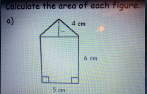 Find the area of these composite shapes