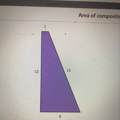 What is the area of the shape below Thankssss