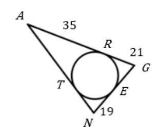 Determine the perimeter of triangle AGN.