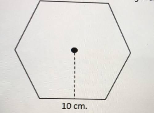 Help me find the area of this hexagon.