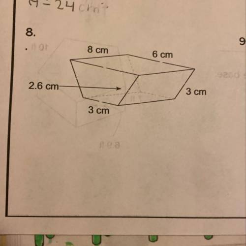 I need help on trying to find the surface area