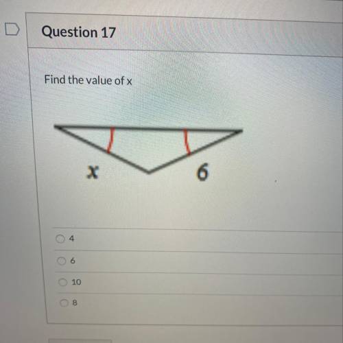Can someone help me and find the value of x