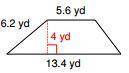 PLEASE HELP MARKING BRAINIESTFind the area of the trapezoid shown below and choose the appropriate r