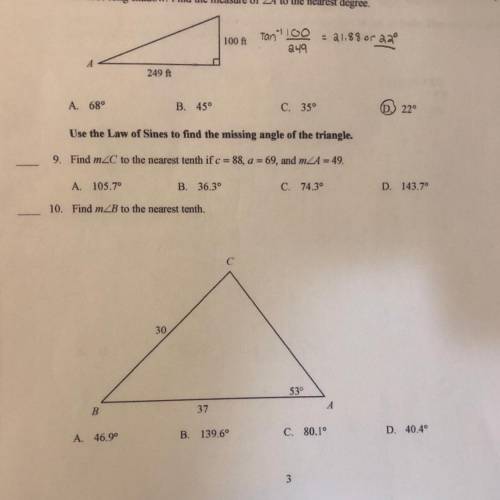 Due today please help! Need help with 9 and 10! Will give a lot of points and brainliest!