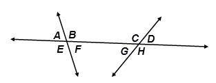 Which angles are vertical angles and, therefore, congruent?3 lines intersect to form 8 angles. From