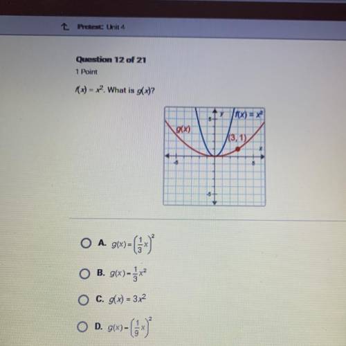 (x) = x2. What is g(x)?