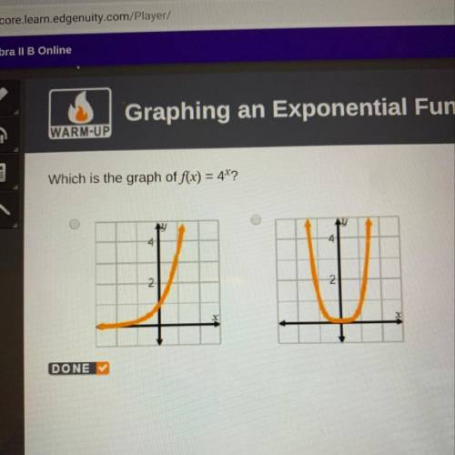 Which is the graph of f(x) = 4^x