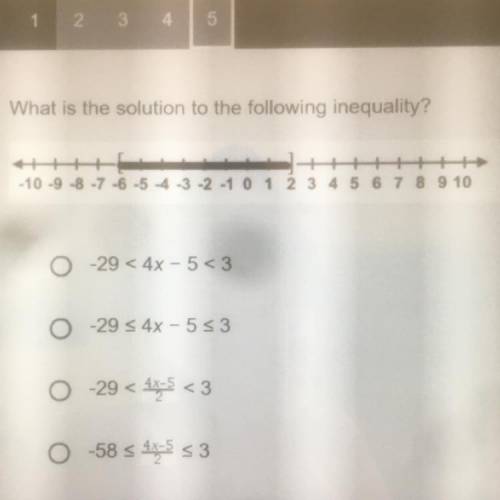 What is the solution to the following inequality?