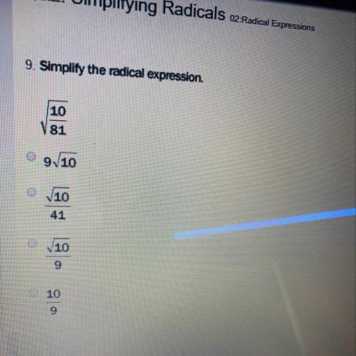 9. simplify the radical expression pleasseee and thank you :)