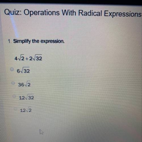 1. simplify radical expression.  please and thank you