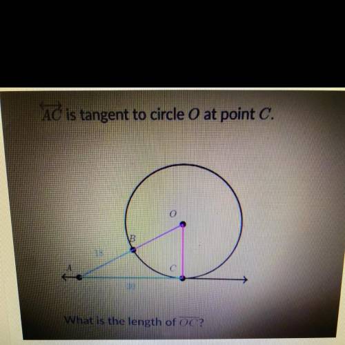 AC is tangent to circle 0 at point c (use the picture)