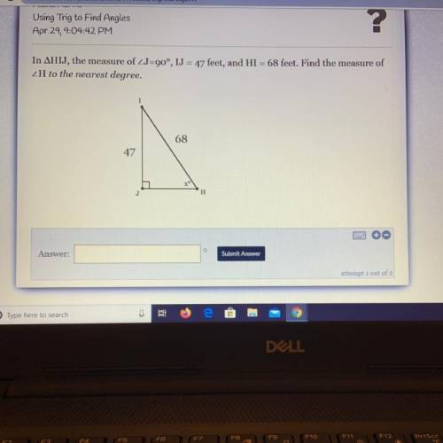 Help plz. using trig to find angles