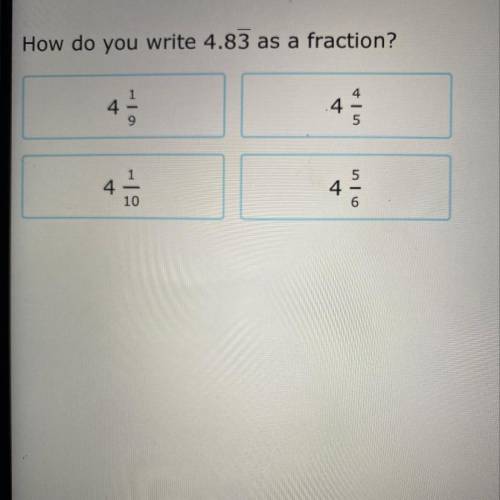 How do you write 4.83 as a fraction?