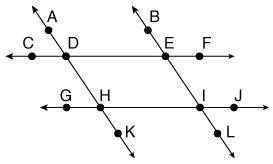 Which of the following is a line segment as shown in the drawing?CGDKBFEFBLMultiple Select.