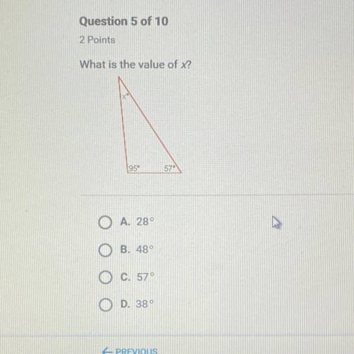 What is the value of x? PLEASE HELP ASAP!