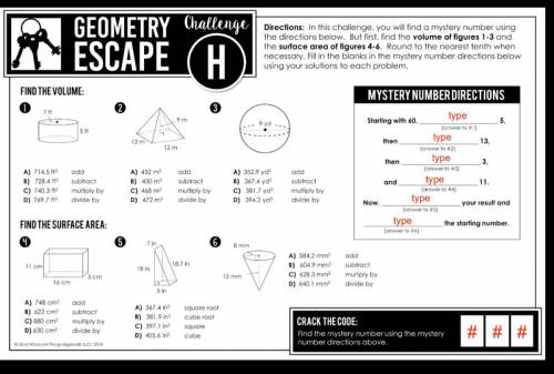 Geometry end of year review escape room: room H