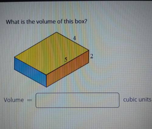 What is the volume of this box?Help me plz
