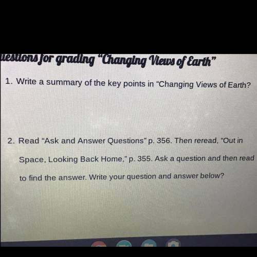 What is changing views of earth about