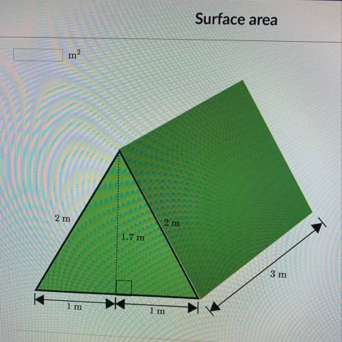 Find the surface area of the triangular prism