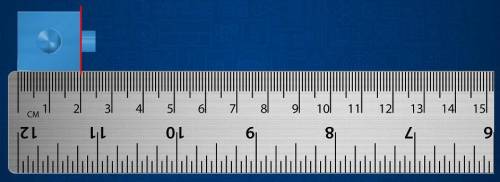3: Use the image below to measure the block. Enter your measurement in centimeters accurate to the 0