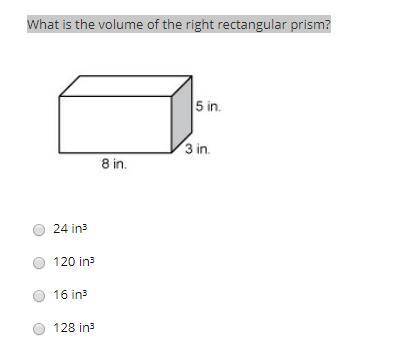 What is the volume of the right rectangular prism?