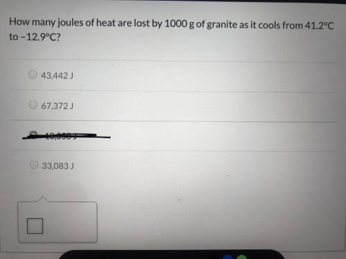 WILL MARK BRAINLIEST!! How much heat is absorbed by 2000g granite rock as energy from the sun causes