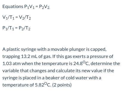 Can someone help me with these gas laws problems? I need help seeing it step by step. I've been tryi