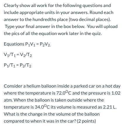 Can someone help me with these gas laws problems? I need help seeing it step by step. I've been tryi