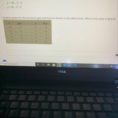 What is the value of g(h(3))?