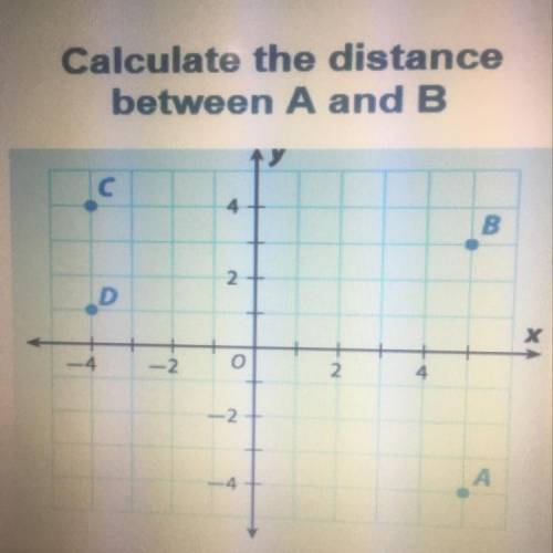 Calculate the distance between A and B